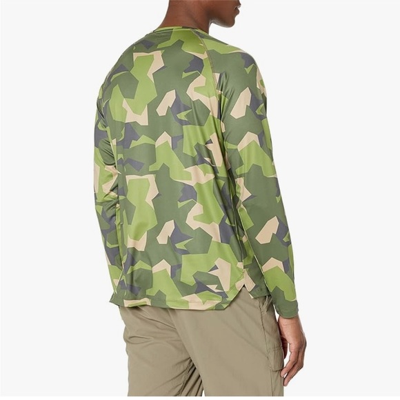 BASS OUTDOOR Men's Athletic Knit Long Sleeve Tee BCool Woodbn Camo Sz S New - Picture 2 of 10